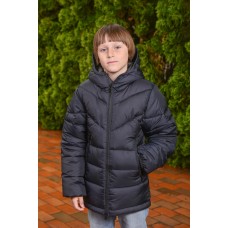 Зимовий пуховик, екопух, синій