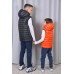 Двосторонній жилет, чорний з помаранчевим
